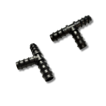 16mm / 13mm I.D. Tee Double Barbed Irrigation Pipe Connector Hose LDPE Fits Hozelock