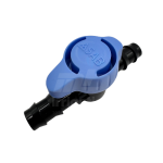 Double barbed connector detail on a SAB 16mm bypass valve.