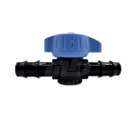 SAB 16mm barb valve with green handle for drip irrigation systems.