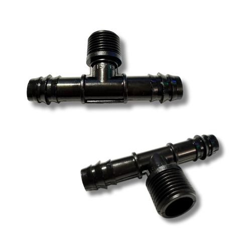 16mm-1/2"-16mm BSP Thread Tee
