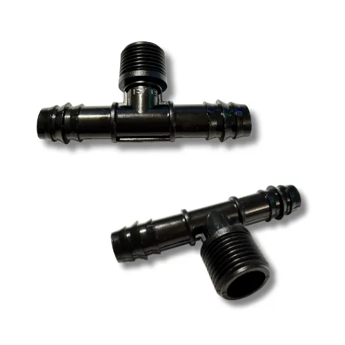 16mm-1/2"-16mm BSP Thread Tee