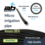 micro irrigation pipe 4mm