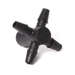 Connector 4-Way for micro irrigation drippers