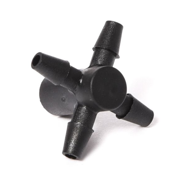 Connector 4-Way for micro irrigation drippers
