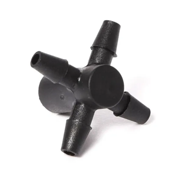 Connector 4-Way for micro irrigation drippers