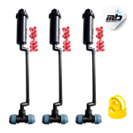 Pack of 3 HUNTER Pre-Assembled PGP-ADJ Rotor Sprinklers, Swing Joint & Fittings