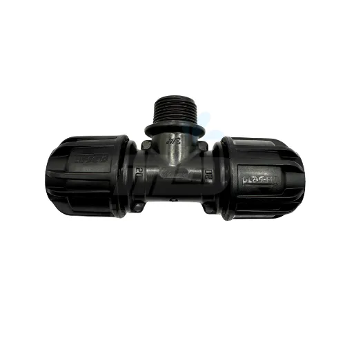Tee Compression Coupling 20-3/4″-20 Male PN16