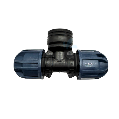 Tee Compression Coupling 16-3/4″-16 Female PN16