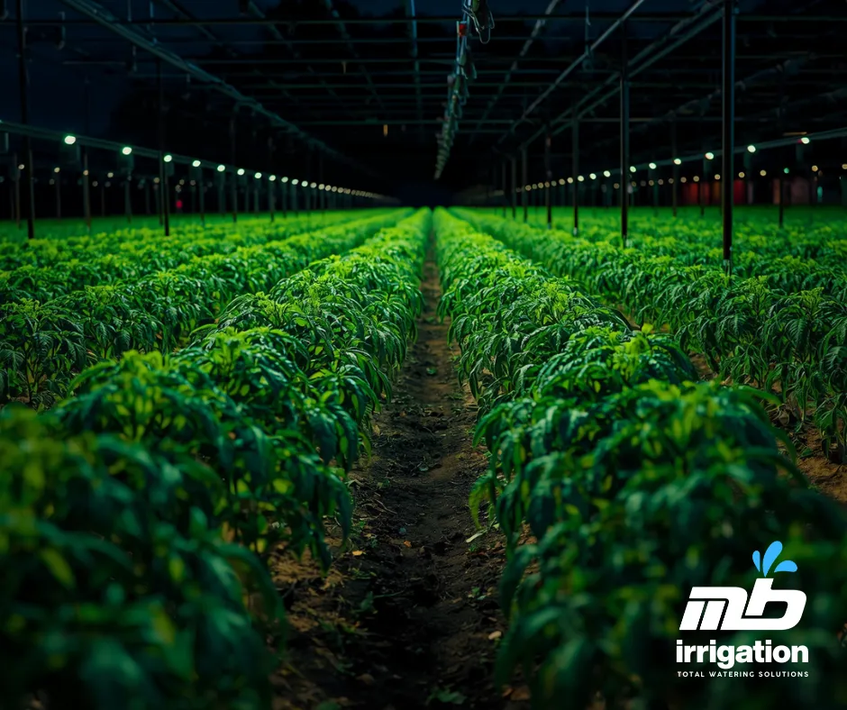 Effective irrigation of field vegetables
