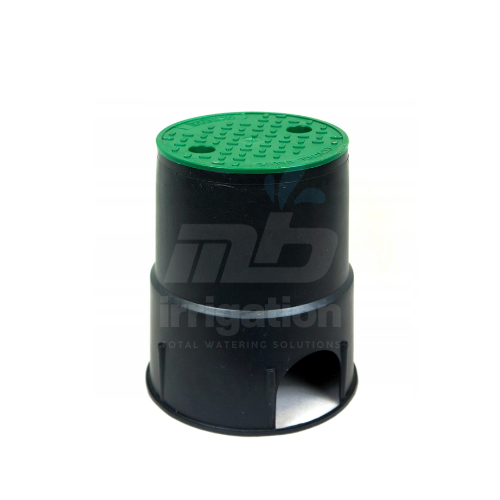 irrigation valve box UK, Irritec RA8350C, 6 inch valve box, solenoid valve pit, garden watering system components, MB Irrigation.