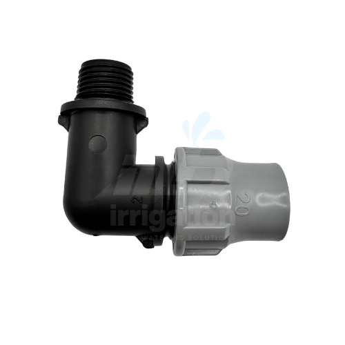 Tavlit Nut Lock Elbow 20mm 1/2 inch male thread NLE2012M irrigation pipe fitting.