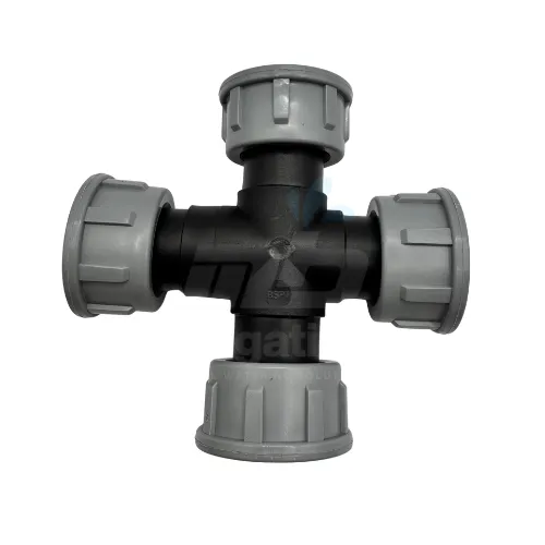 Tavlit 1" Female Swivel Cross Tee – 4-Way Manifold Connector with O-Rings