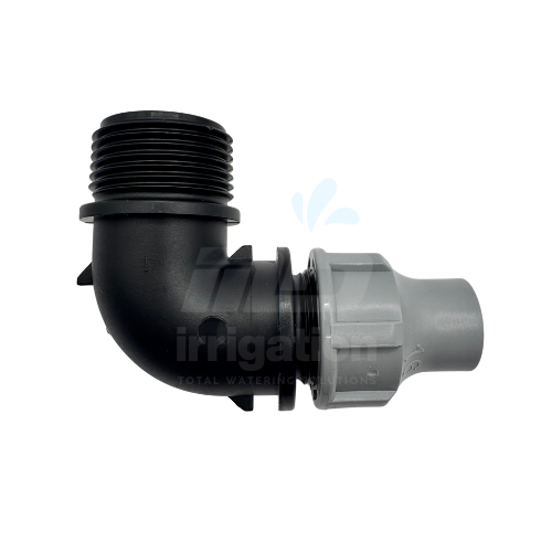 Tavlit Nut Lock Elbow 16mm - 1 inch BSP Male Thread NLE161M irrigation fitting.