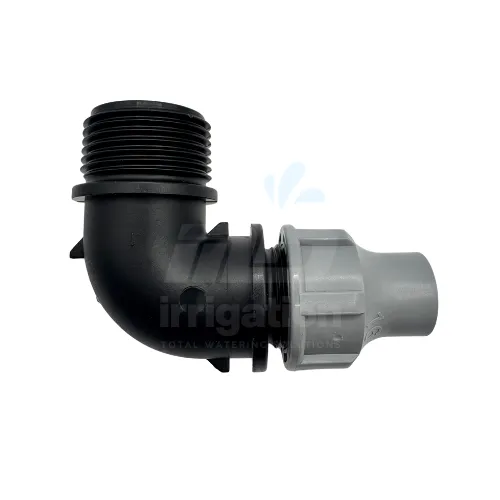 Tavlit Nut Lock Elbow 16mm - 1 inch BSP Male Thread NLE161M irrigation fitting.