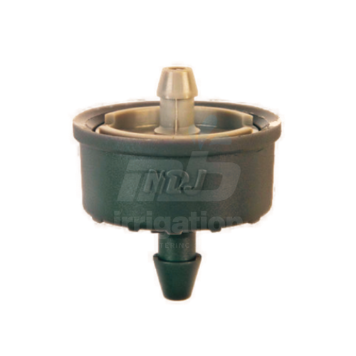 NDJ Click Tif HD CNL 2.0L per hour button dripper with barb outlet in brown