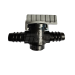 Plas-Fit V16 16mm double barb inline irrigation shut-off valve for LDPE pipe.