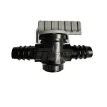 Plas-Fit V16 16mm double barb inline irrigation shut-off valve for LDPE pipe.