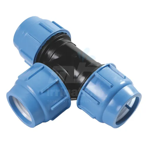 Supreme 40mm equal compression tee fitting for PE water pipes.jpg
