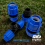 Supreme Fittings MDPE compression valves and pipe components installed on an outdoor irrigation system network