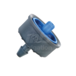 NDJ Click Tif HD CNL 3.0L per hour button dripper with barb outlet in blue